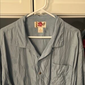 Subtly pineapple, patterned wooden button dress down shirt